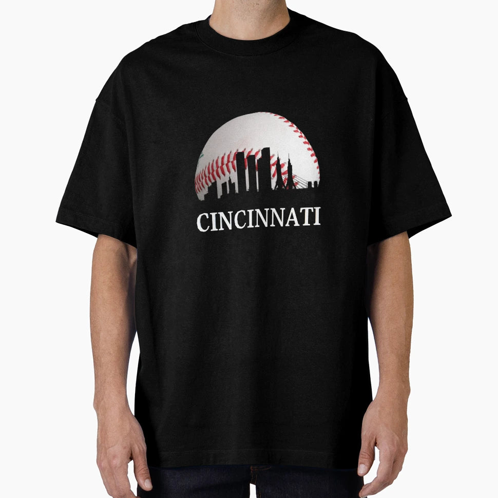 Cincinnati Baseball T-Shirt - Casual Everyday Wear Men Women - T-Shirt, Sweatshirt, Hoodie