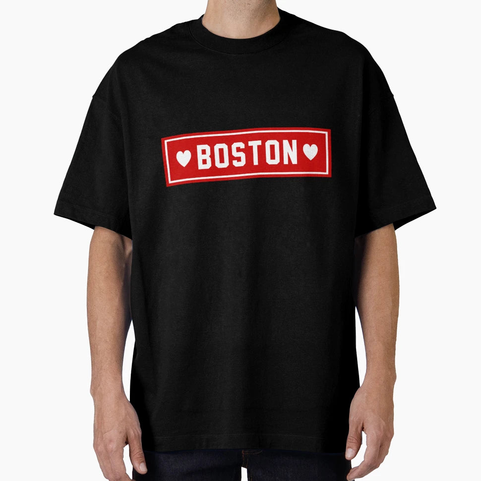 Boston Hearts T-Shirt - Minimalist Print Unisex - T-Shirt, Sweatshirt, Hoodie