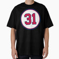 Greg Maddux 31 Jersey Number T-Shirt - Aesthetic Graphic Men Women - T-Shirt, Sweatshirt, Hoodie