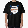 Houston Throwback Baseball Crossed Bats T-Shirt - Graphic Print Unisex - T-Shirt, Sweatshirt, Hoodie