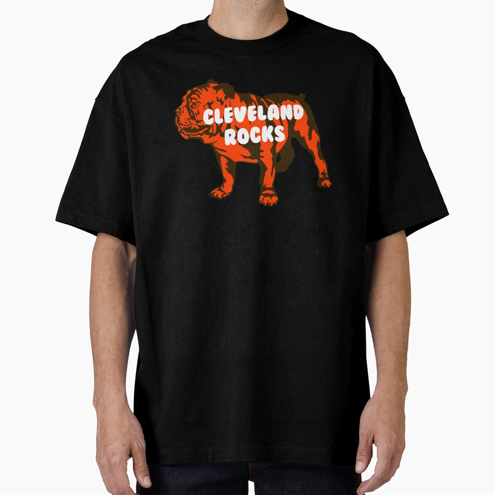 Cleveland Rocks Bulldog T-Shirt - Unique Graphic Men Women - T-Shirt, Sweatshirt, Hoodie