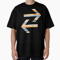 Watercolor Stripes Orange Navy T-Shirt - Casual Everyday Wear Men Women - T-Shirt, Sweatshirt, Hoodie