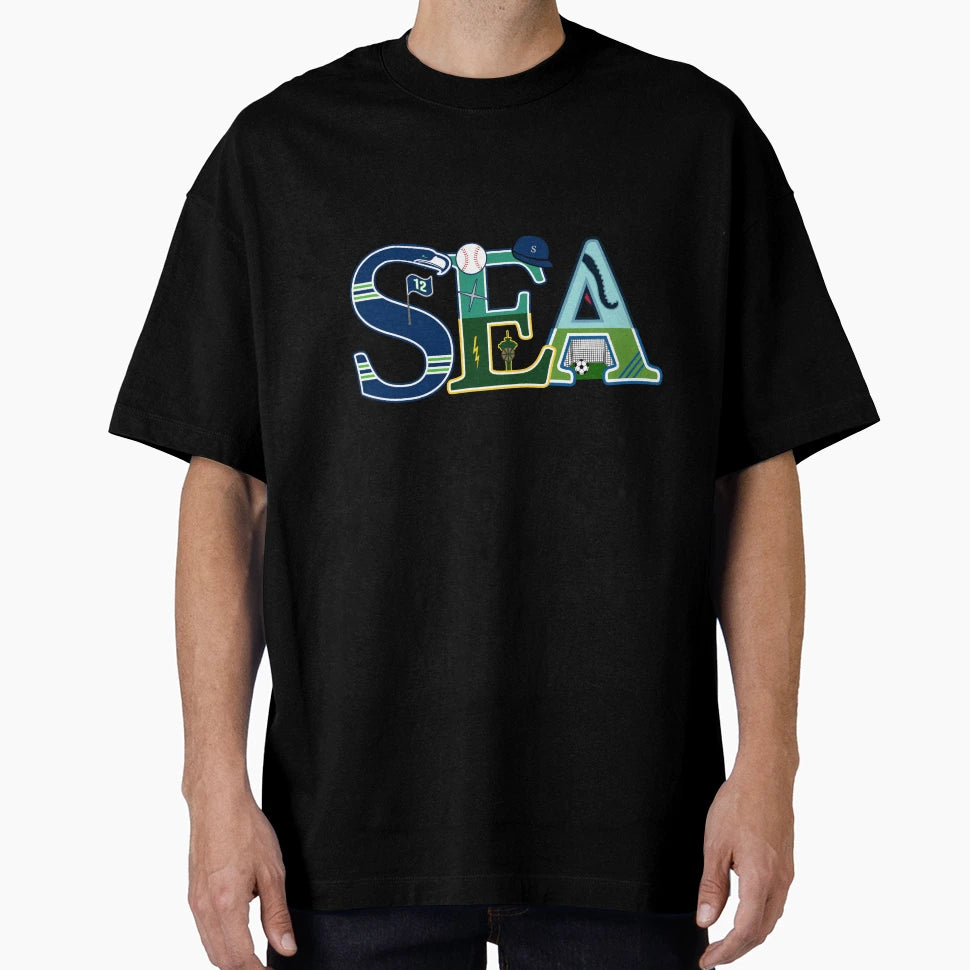 Seattle City Sports 5 Teams T-Shirt - Streetwear Style Men Women - T-Shirt, Sweatshirt, Hoodie