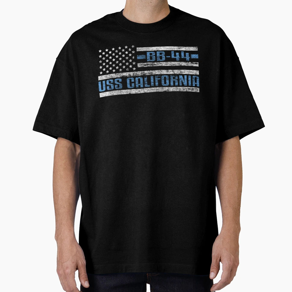 Uss California Bb 44 Us Battleship 1531 T-Shirt - Aesthetic Graphic Unisex - T-Shirt, Sweatshirt, Hoodie