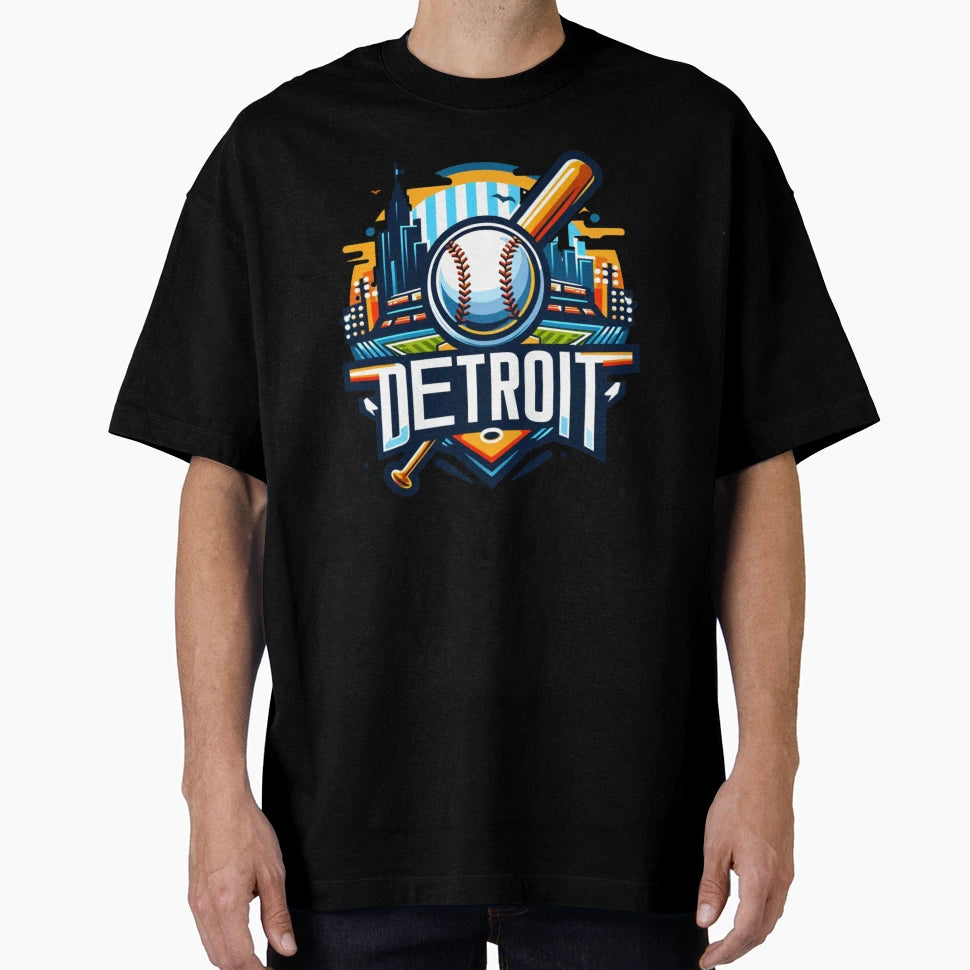 Detroit Diamond Master Baseball Art T-Shirt - Minimalist Print for Adults - T-Shirt, Sweatshirt, Hoodie