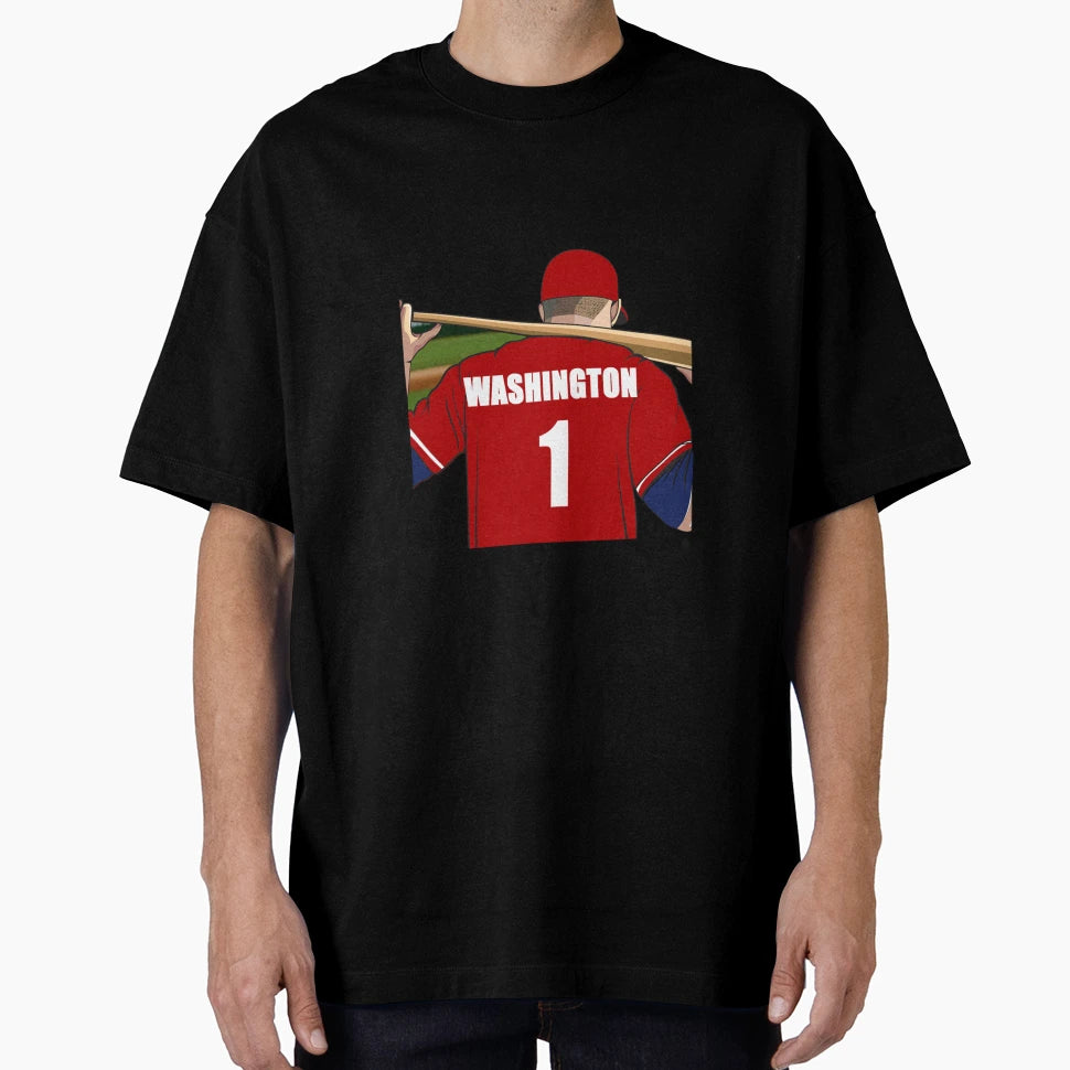 Washington Baseball Jersey Number 1 Fan T-Shirt - Aesthetic Graphic Unisex - T-Shirt, Sweatshirt, Hoodie
