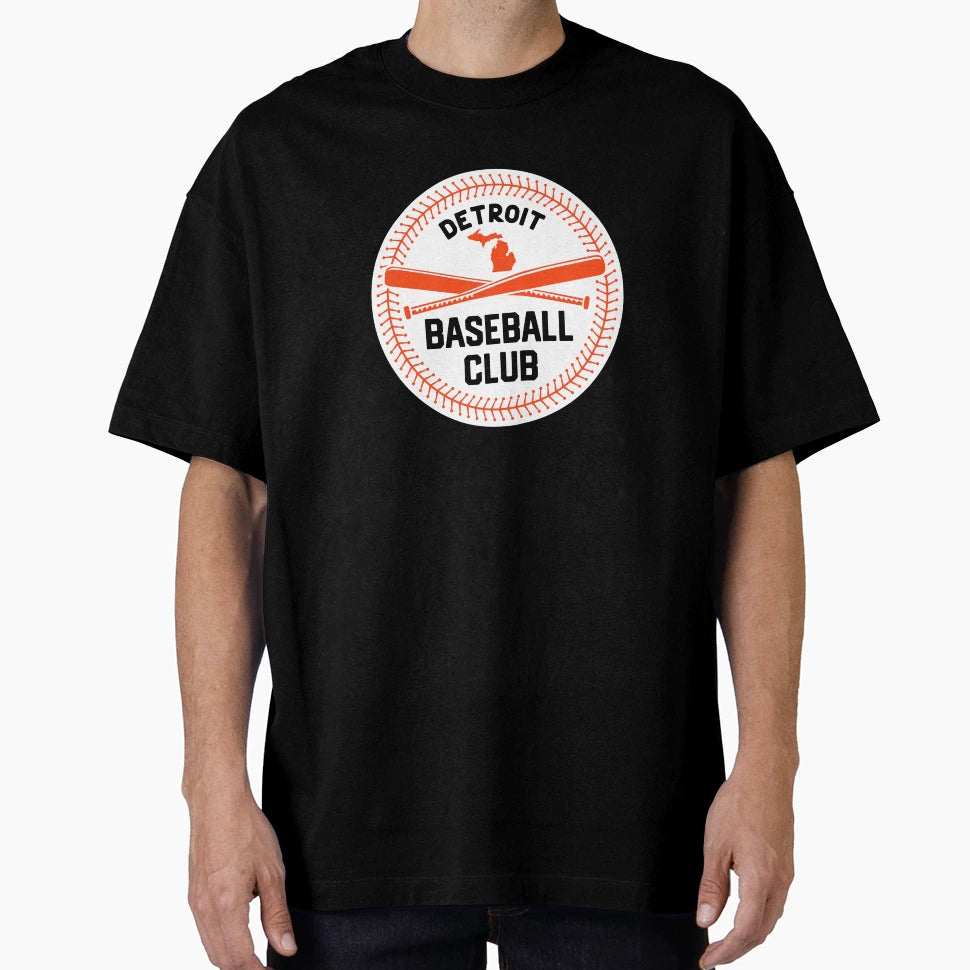 Detroit Baseball Club Bat And T-Shirt - Streetwear Style for Adults - T-Shirt, Sweatshirt, Hoodie