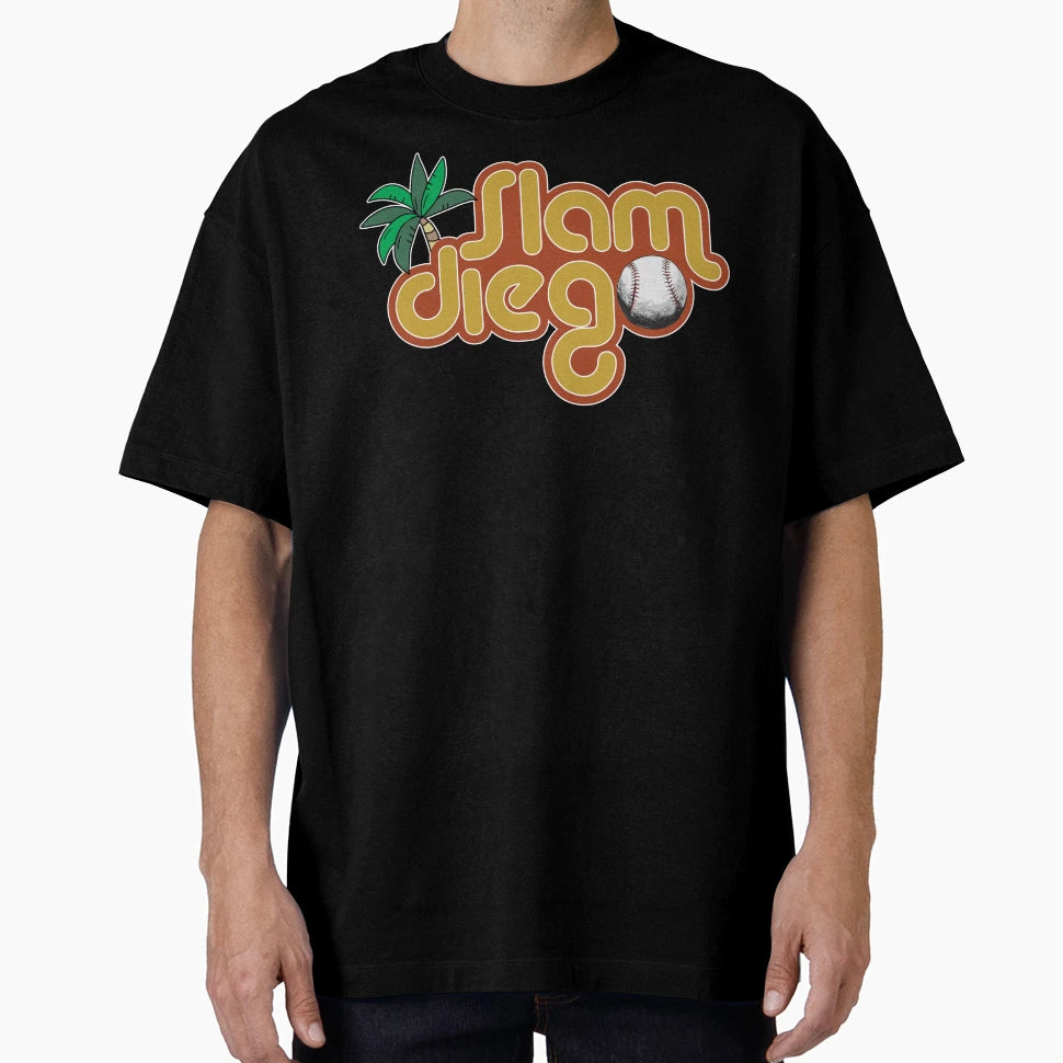 Slam Diego Sunset Palm Tree San Diego T-Shirt - Unique Graphic Unisex - T-Shirt, Sweatshirt, Hoodie