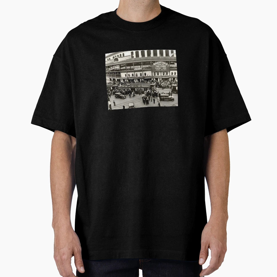 Wrigley Field T-Shirt - Aesthetic Graphic for Adults - T-Shirt, Sweatshirt, Hoodie