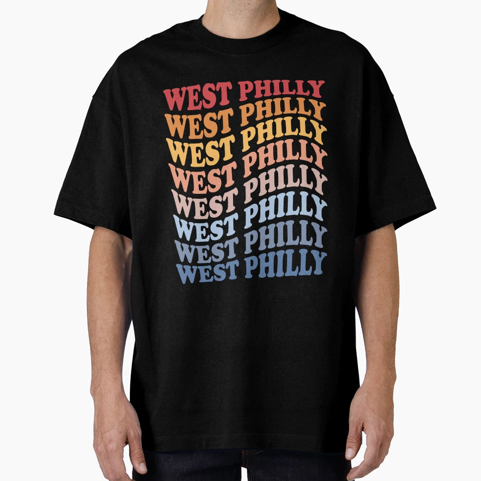 West Philly Groovy Sunset Funny T-Shirt - Casual Everyday Wear Unisex - T-Shirt, Sweatshirt, Hoodie