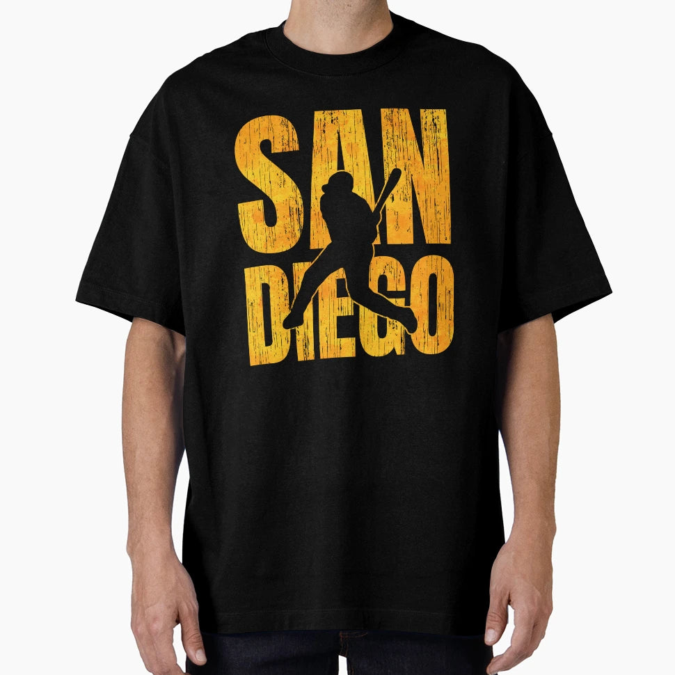 San Diego Basball Batter California T-Shirt - Casual Everyday Wear Unisex - T-Shirt, Sweatshirt, Hoodie