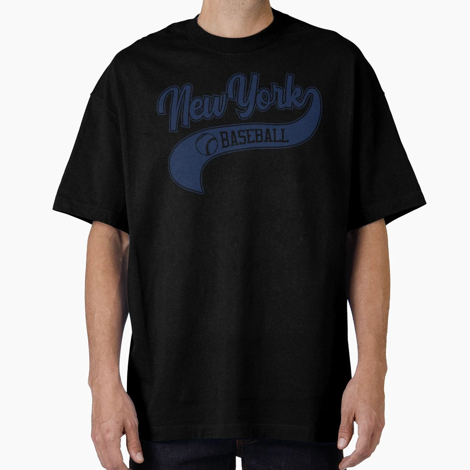 New York Baseball Ny Swoosh T-Shirt - Aesthetic Graphic for Adults - T-Shirt, Sweatshirt, Hoodie