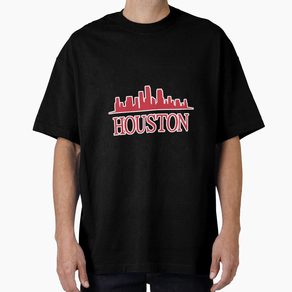 Houston Skyline T-Shirt - Aesthetic Graphic for Adults - T-Shirt, Sweatshirt, Hoodie