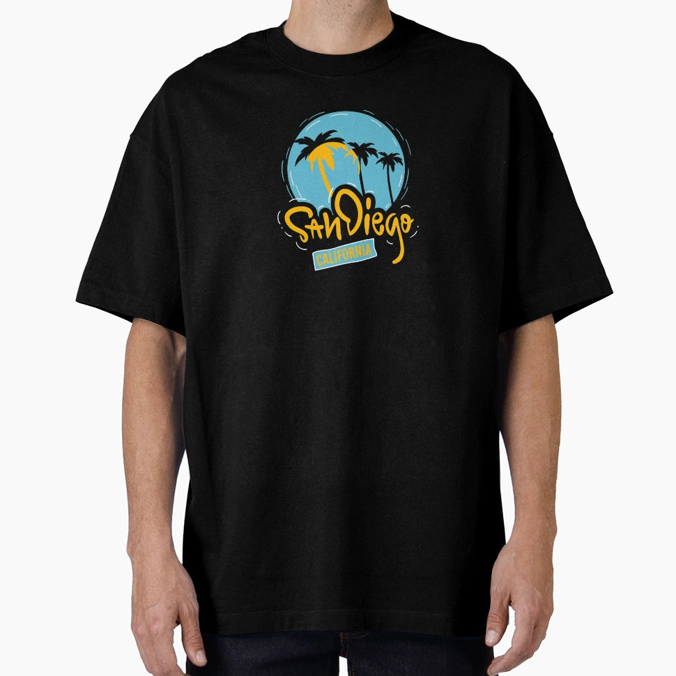 San Diego California Surfer Sun T-Shirt - Aesthetic Graphic for Adults - T-Shirt, Sweatshirt, Hoodie