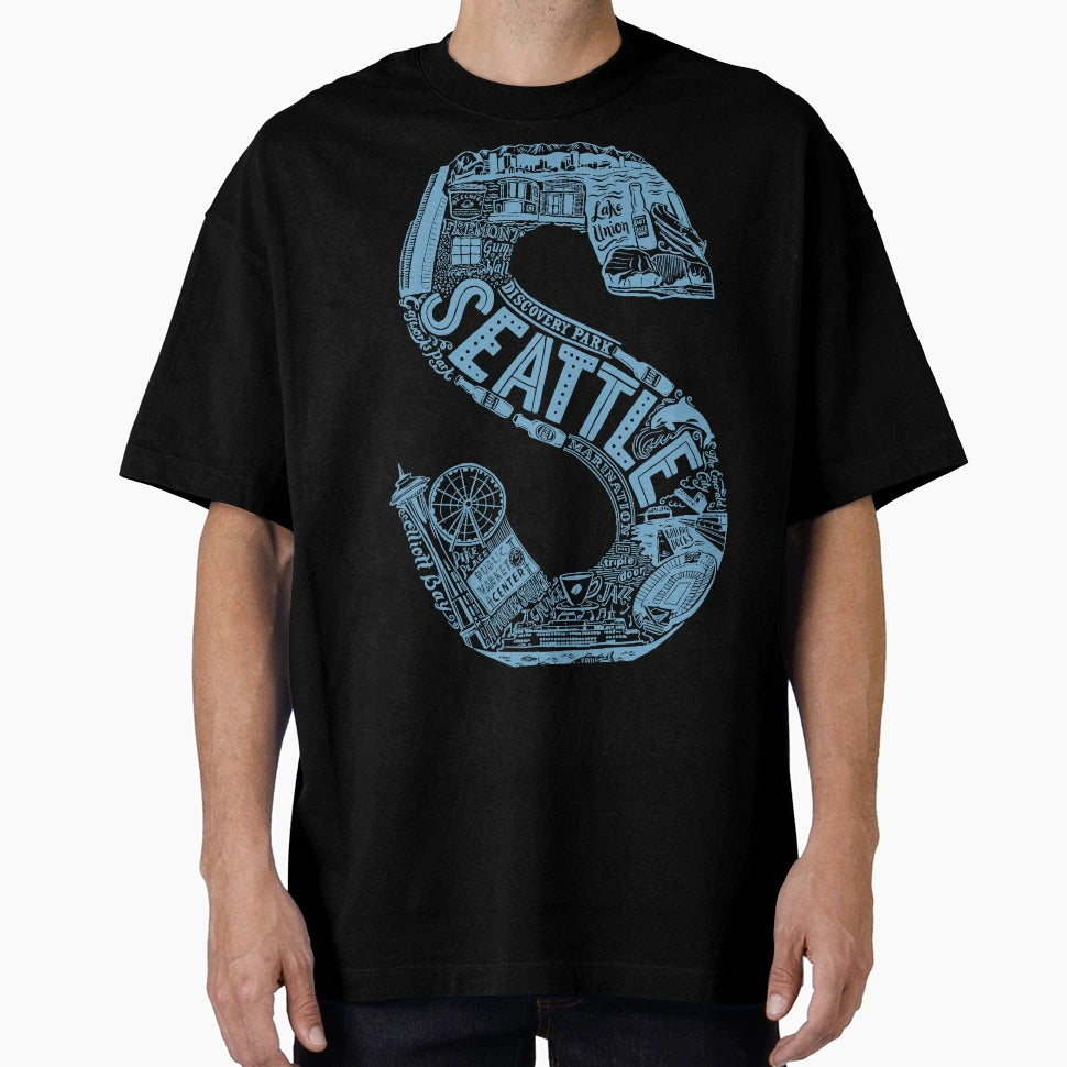 Seattle T-Shirt - Custom Art Print for Adults - T-Shirt, Sweatshirt, Hoodie