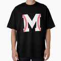 Baseball Letter M Sports Monogram Alphabet T-Shirt - Graphic Print Unisex - T-Shirt, Sweatshirt, Hoodie