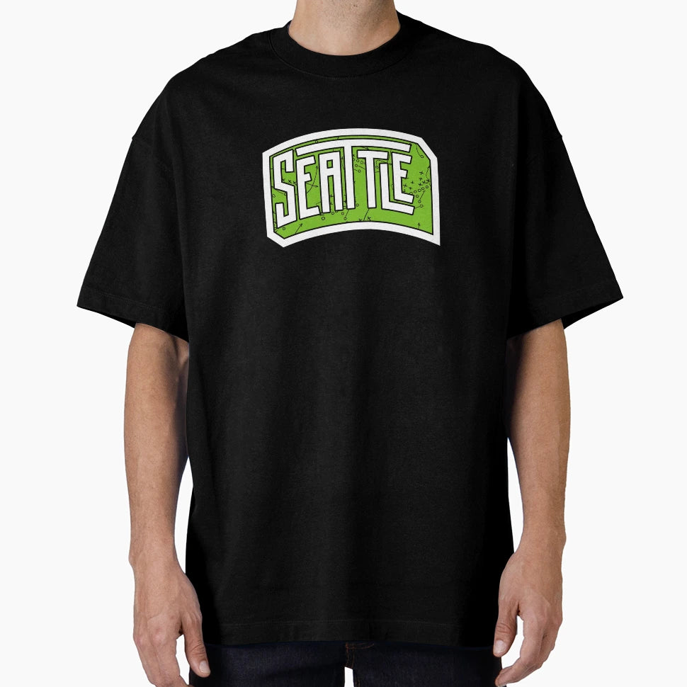 Seattle Football City Word Art T-Shirt - Graphic Print Men Women - T-Shirt, Sweatshirt, Hoodie