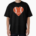 Houston Baseball Heart And Stitches Icon T-Shirt - Aesthetic Graphic Unisex - T-Shirt, Sweatshirt, Hoodie