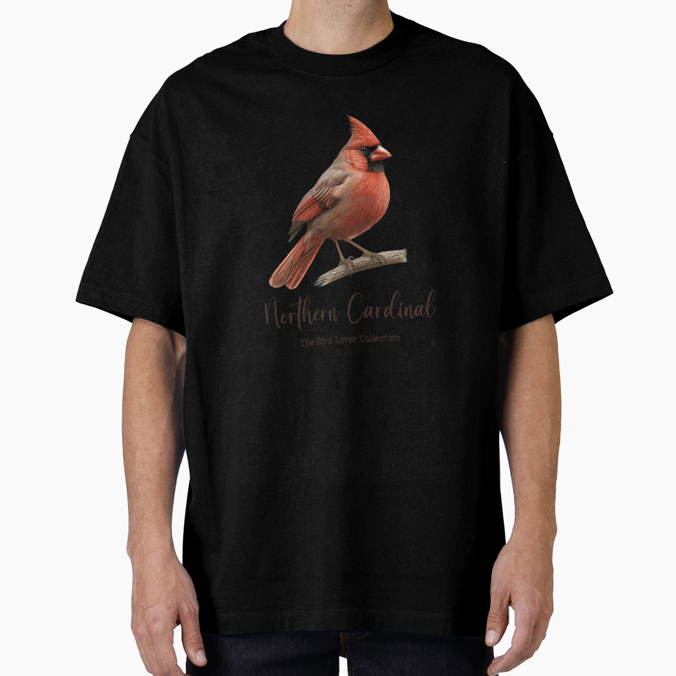 Northern Cardinal Bird Lover T-Shirt - Custom Art Print Men Women - T-Shirt, Sweatshirt, Hoodie