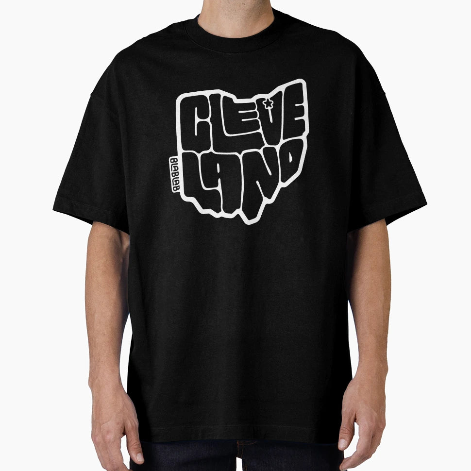 Cleveland Ohio City Typography T-Shirt - Streetwear Style for Adults - T-Shirt, Sweatshirt, Hoodie
