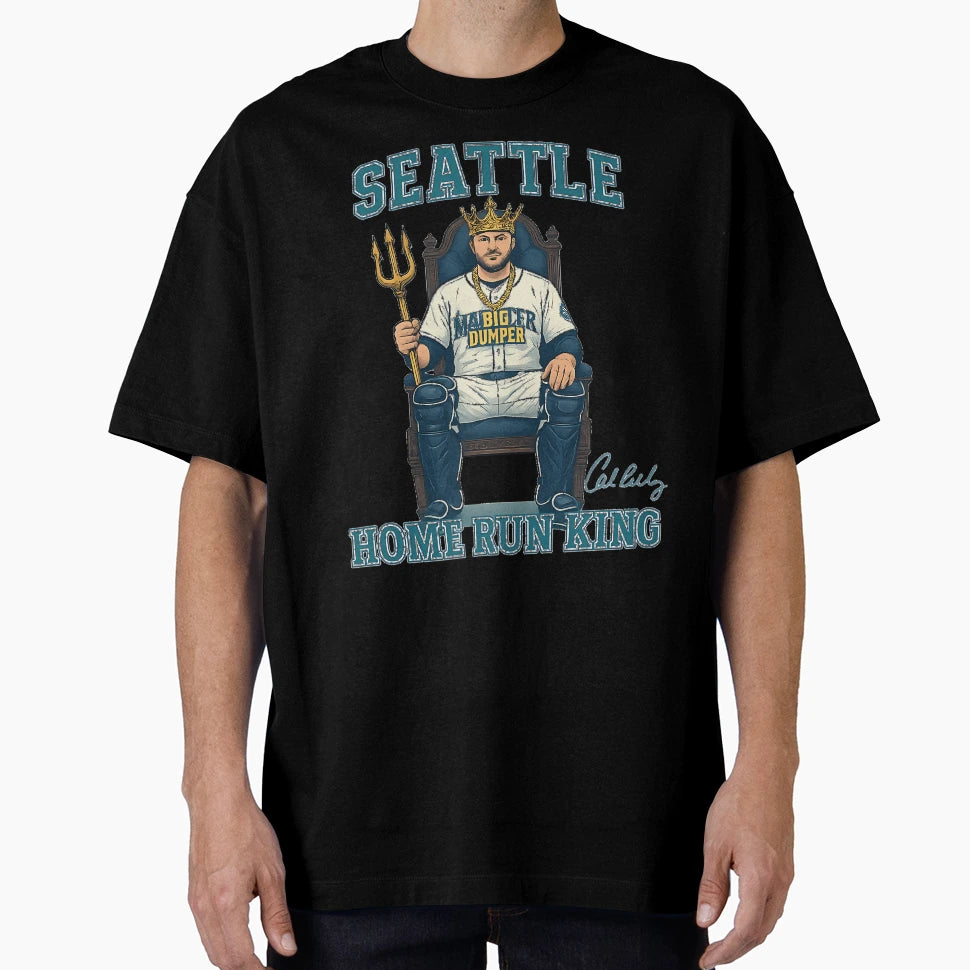 Seattle Home Run King Cal Raleigh Big T-Shirt - Custom Art Print Unisex - T-Shirt, Sweatshirt, Hoodie