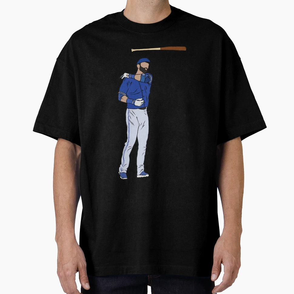 Jose Bautista Bat Flip 1 T-Shirt - Custom Art Print Unisex - T-Shirt, Sweatshirt, Hoodie