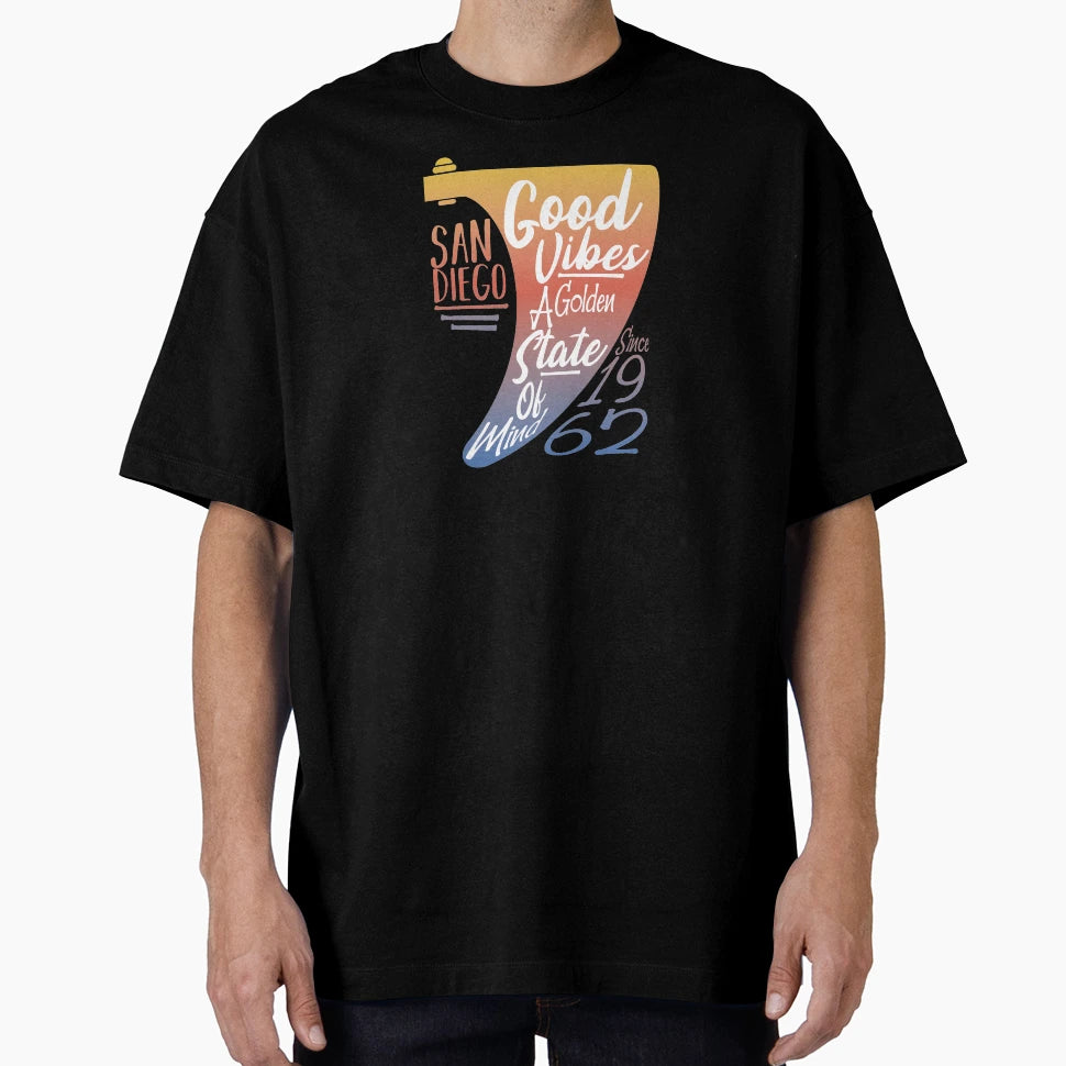 Surfboard Sailboat Text Life California T-Shirt - Aesthetic Graphic Unisex - T-Shirt, Sweatshirt, Hoodie
