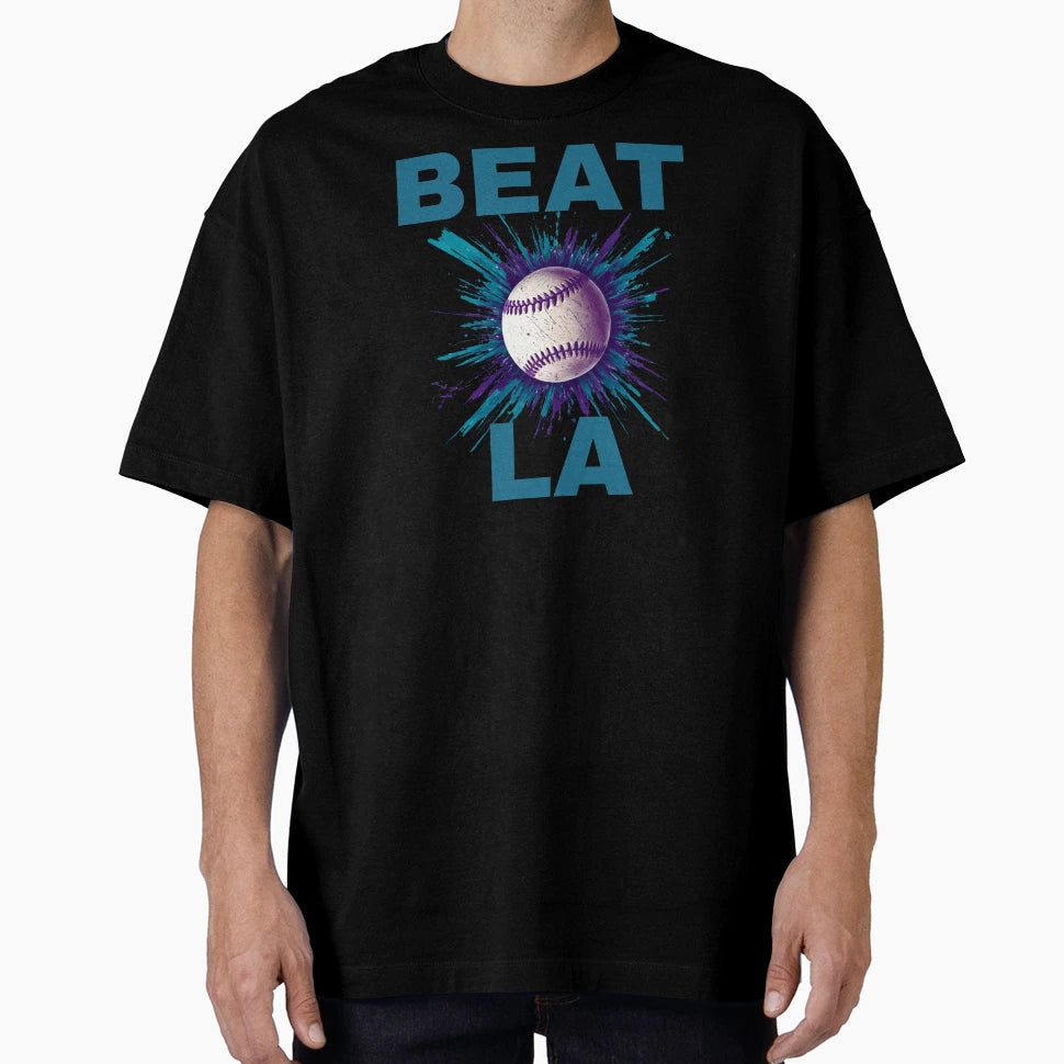Beat La Ari Dbacks Turquoise Text T-Shirt - Trendy Graphic Unisex - T-Shirt, Sweatshirt, Hoodie