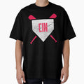 Cincinnati Abbreviation Baseball Home T-Shirt - Minimalist Print Men Women - T-Shirt, Sweatshirt, Hoodie