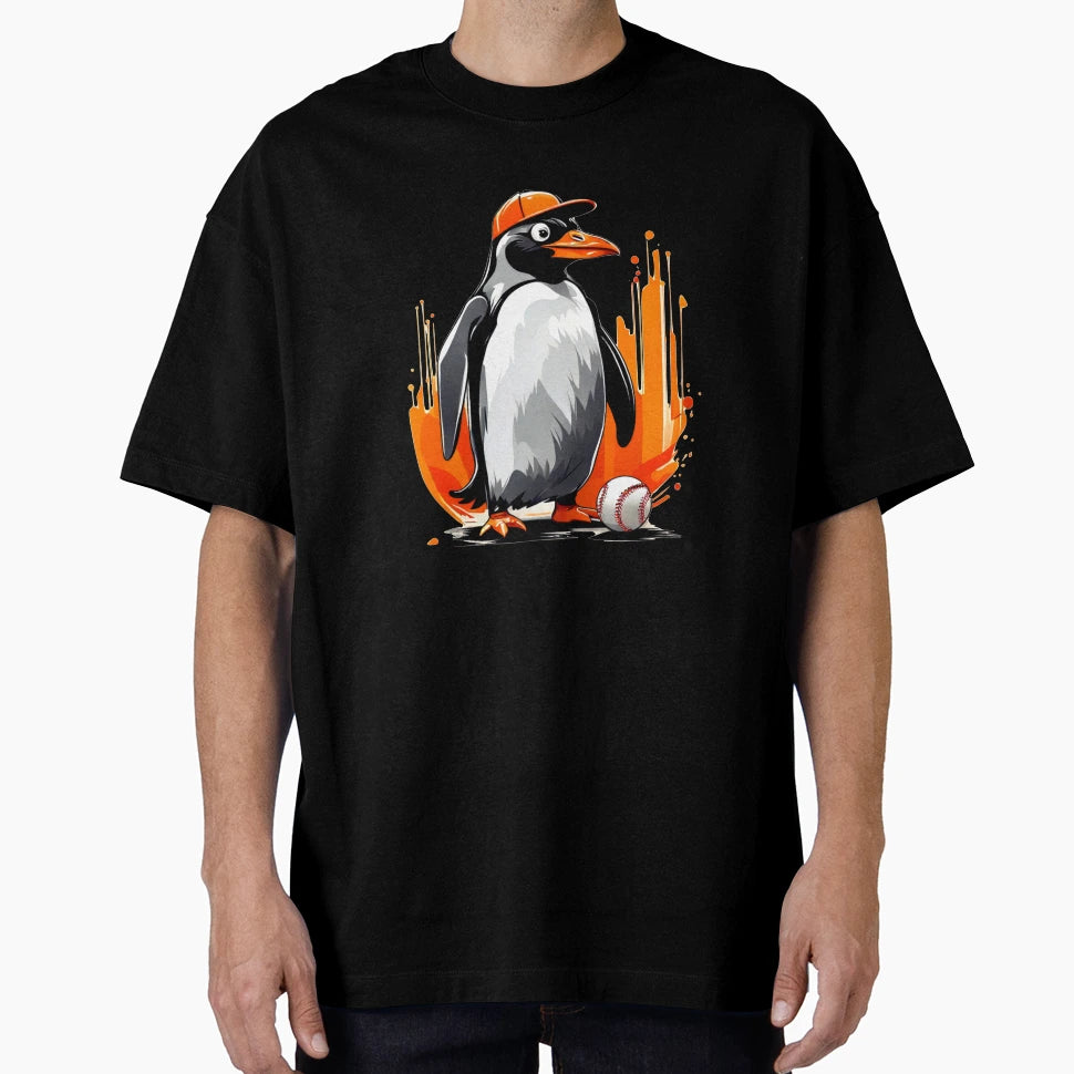 Baseball Penguin T-Shirt - Novelty Apparel Men Women - T-Shirt, Sweatshirt, Hoodie