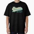 Seattle Washington Script City T-Shirt - Fun Novelty Design Men Women - T-Shirt, Sweatshirt, Hoodie