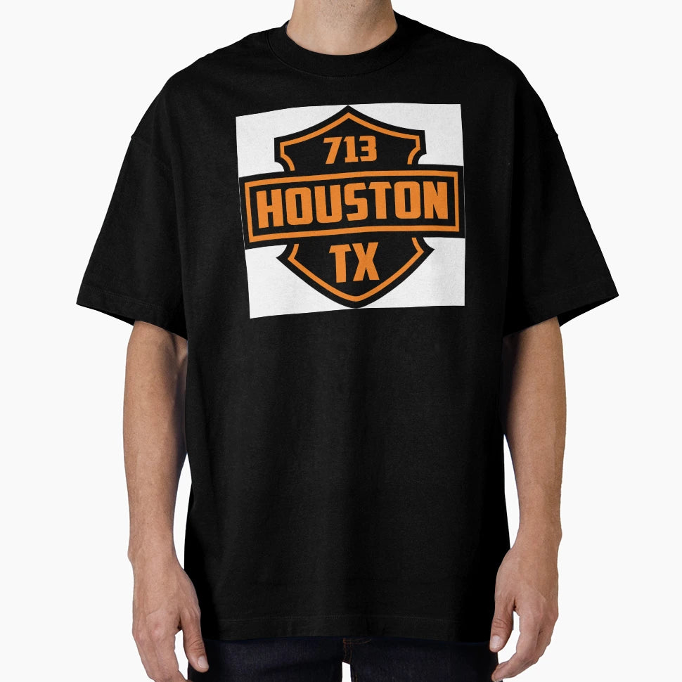 Houston Harley Theme T-Shirt - Aesthetic Graphic Unisex - T-Shirt, Sweatshirt, Hoodie