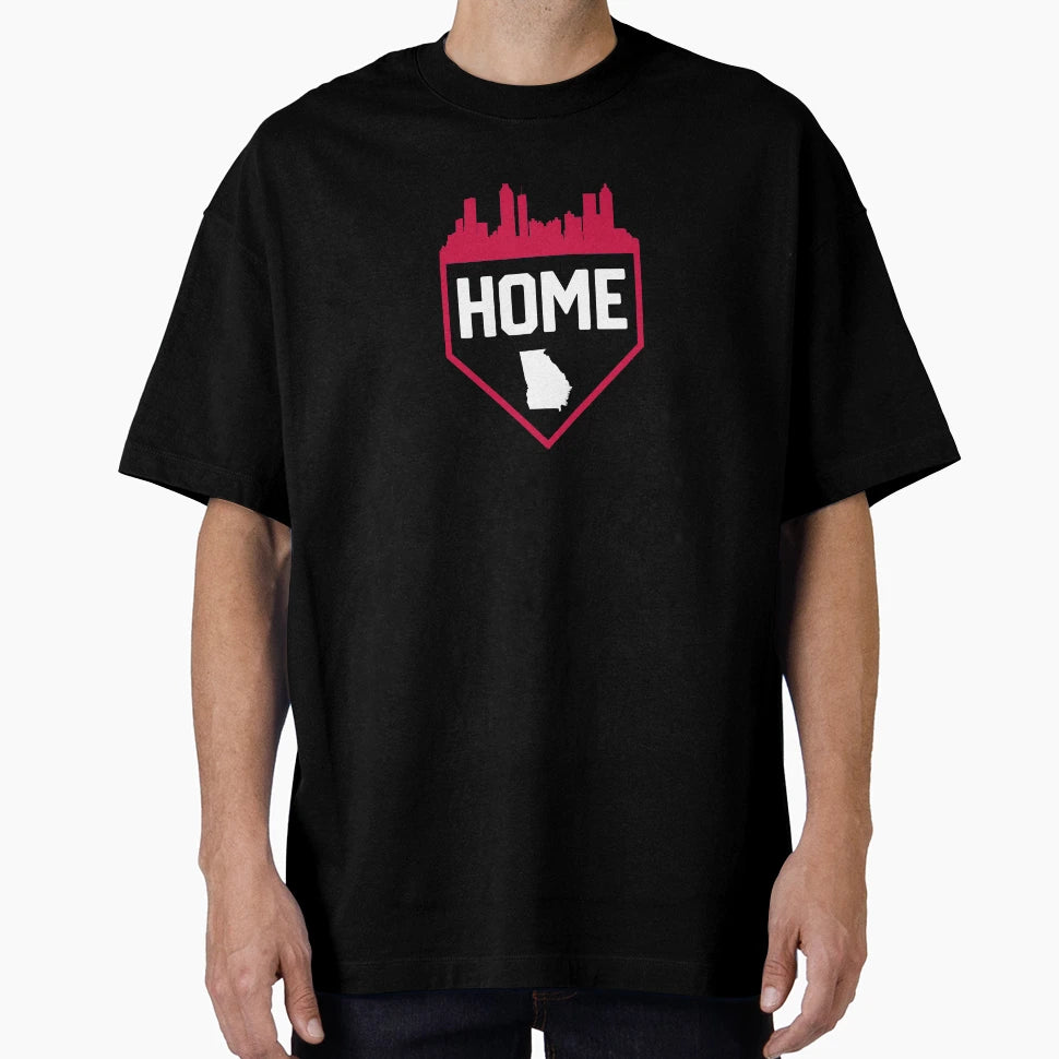 Atlanta Georgia Baseball Is Home City T-Shirt - Graphic Print Men Women - T-Shirt, Sweatshirt, Hoodie
