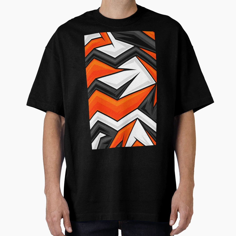 Orange Pattern T-Shirt - Casual Everyday Wear Men Women - T-Shirt, Sweatshirt, Hoodie