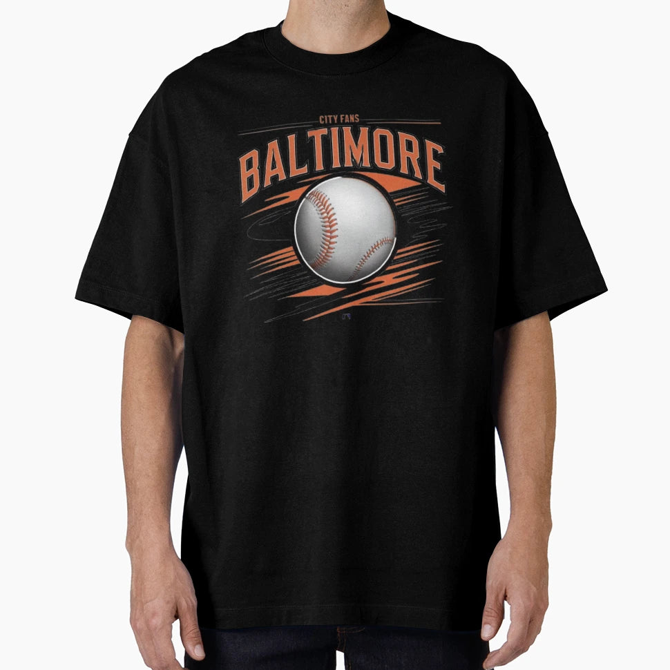 Baltimore City Fans T-Shirt - Unique Graphic Unisex - T-Shirt, Sweatshirt, Hoodie