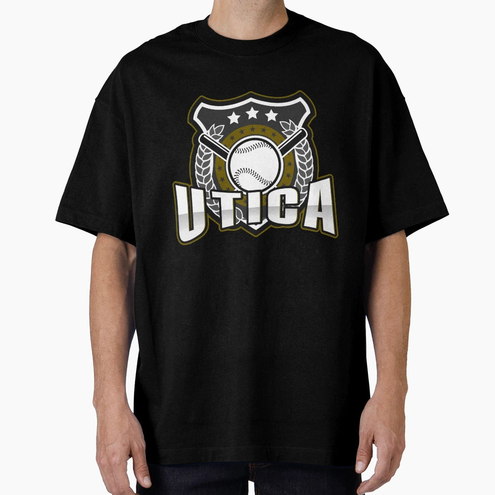 Utica Baseball T-Shirt - Fun Novelty Design for Adults - T-Shirt, Sweatshirt, Hoodie