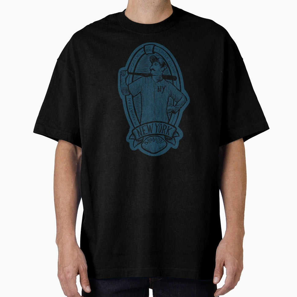 New York Baseball Player Label T-Shirt - Custom Art Print Men Women - T-Shirt, Sweatshirt, Hoodie