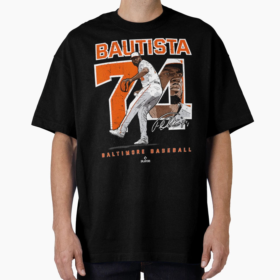 Number And Portrait Felix Bautista T-Shirt - Minimalist Print Men Women - T-Shirt, Sweatshirt, Hoodie