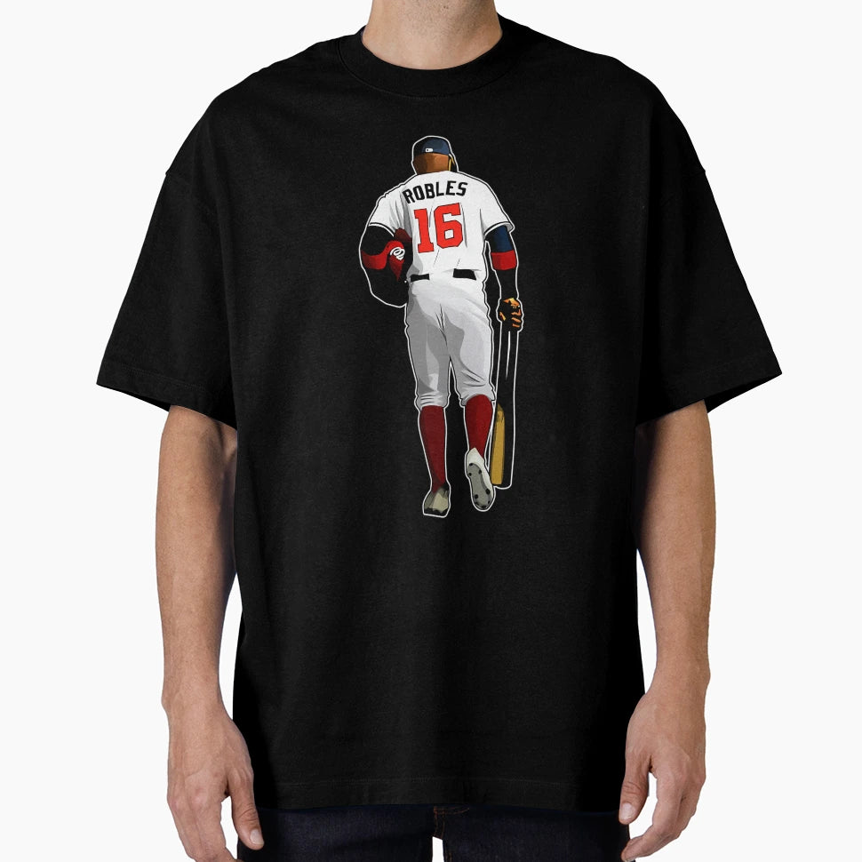 Victor Robles 16 Leaves Dugout T-Shirt - Minimalist Print Unisex - T-Shirt, Sweatshirt, Hoodie