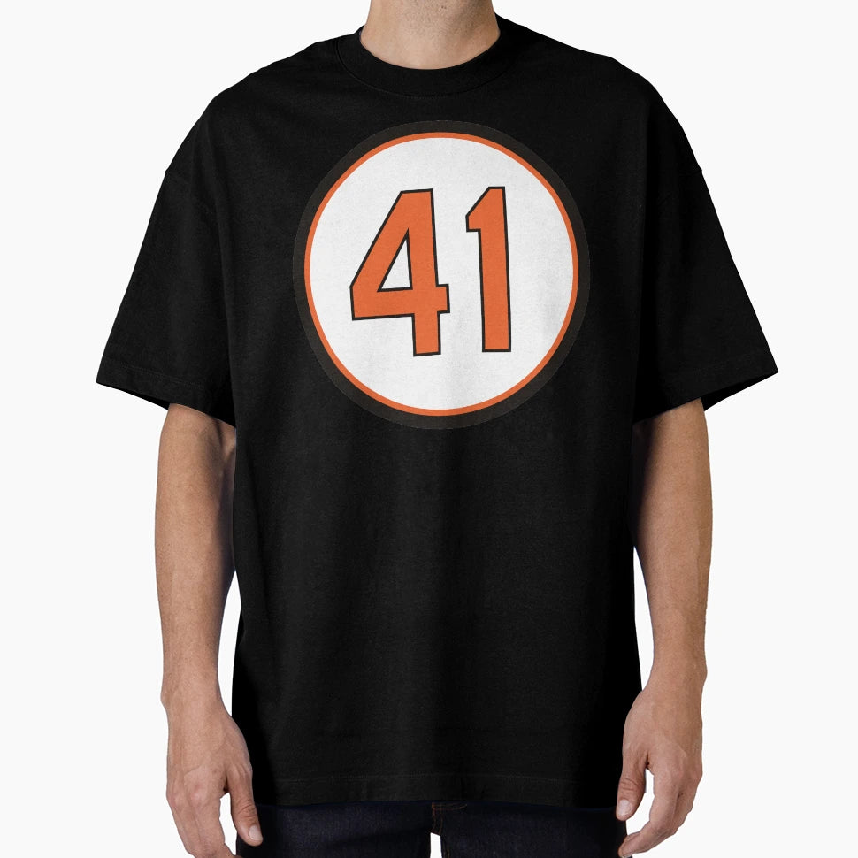 Kevin Brown 41 Jersey Number T-Shirt - Novelty Apparel for Adults - T-Shirt, Sweatshirt, Hoodie