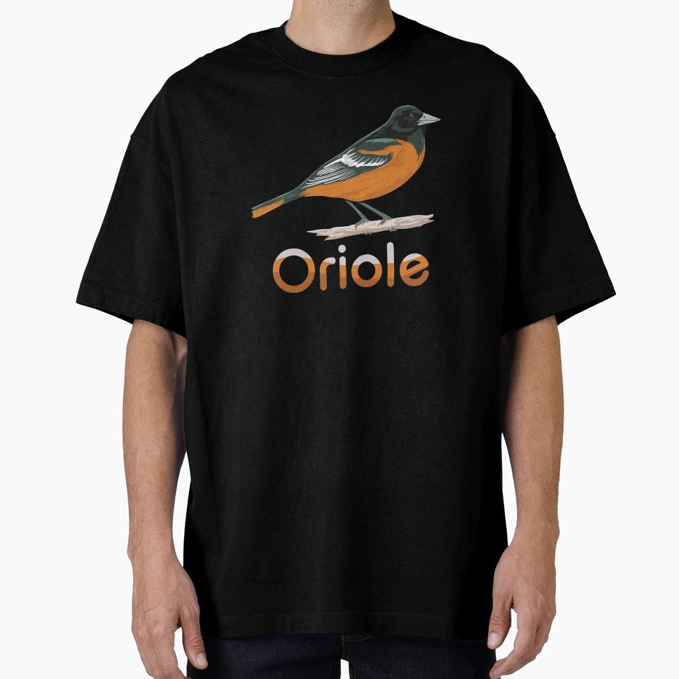 Distressed Oriole Bird T-Shirt - Casual Everyday Wear Men Women - T-Shirt, Sweatshirt, Hoodie