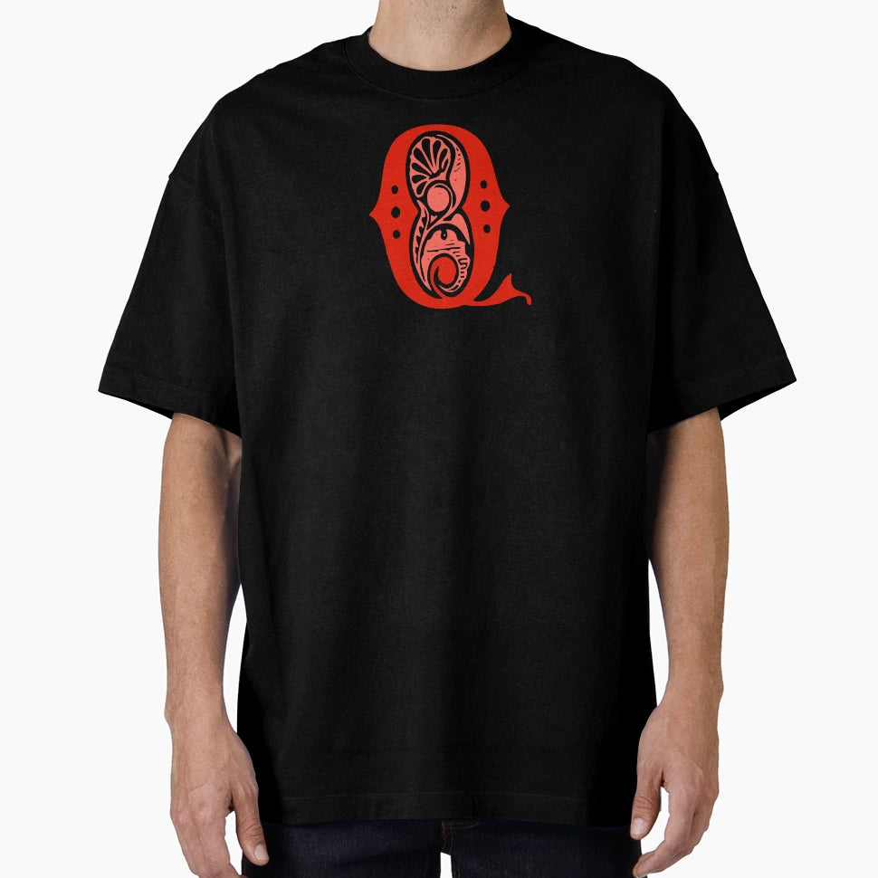 Monogram Initial Letter Q T-Shirt - Streetwear Style Unisex - T-Shirt, Sweatshirt, Hoodie