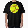 Softball Ball Number 6 Six T-Shirt - Casual Everyday Wear for Adults - T-Shirt, Sweatshirt, Hoodie