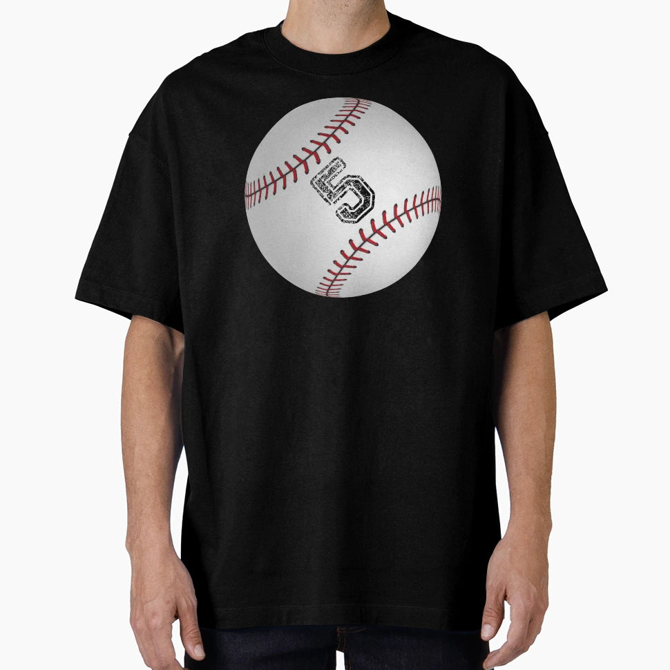 Baseball Ball Number 5 Five T-Shirt - Novelty Apparel Unisex - T-Shirt, Sweatshirt, Hoodie