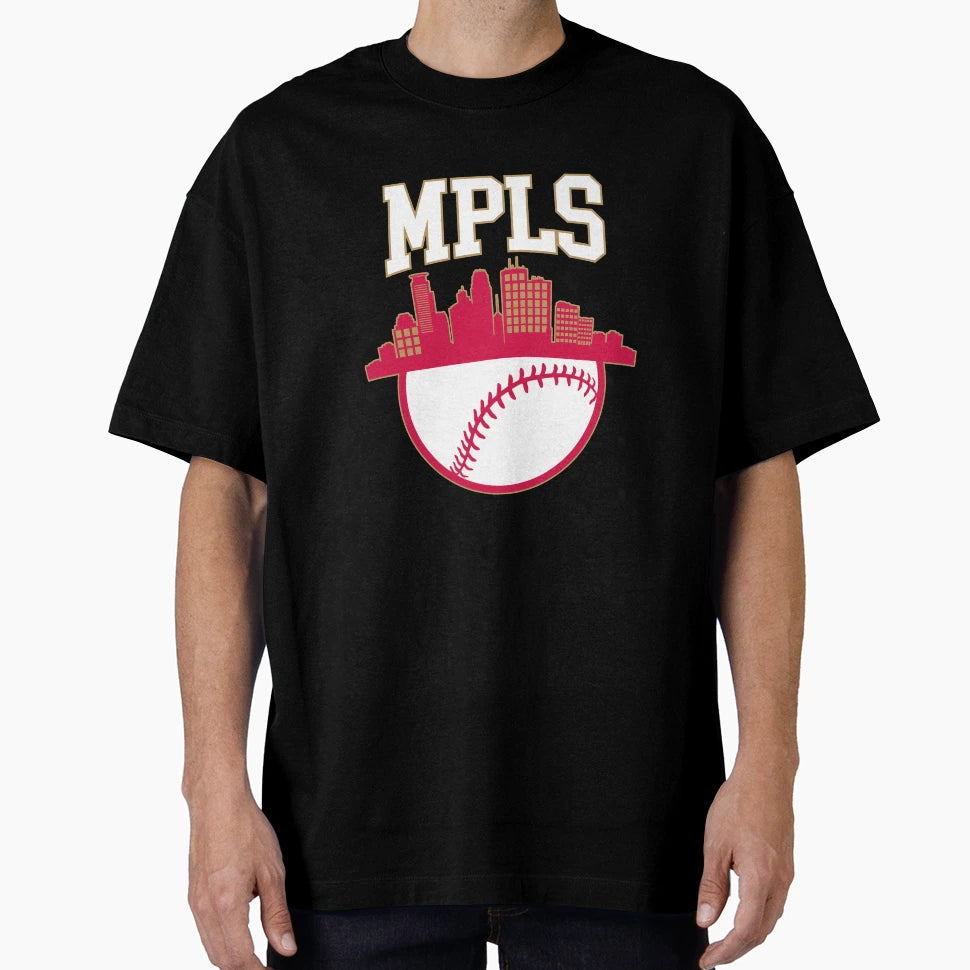 Minnesota Baseball Minimalist Mpls T-Shirt - Aesthetic Graphic Men Women - T-Shirt, Sweatshirt, Hoodie