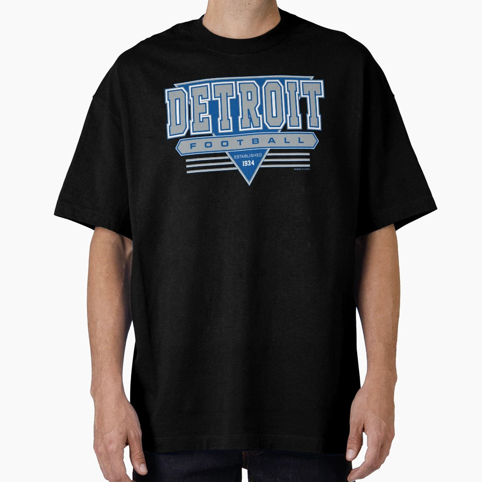 Detroit Football Lions Inspired 90S T-Shirt - Graphic Print Unisex - T-Shirt, Sweatshirt, Hoodie