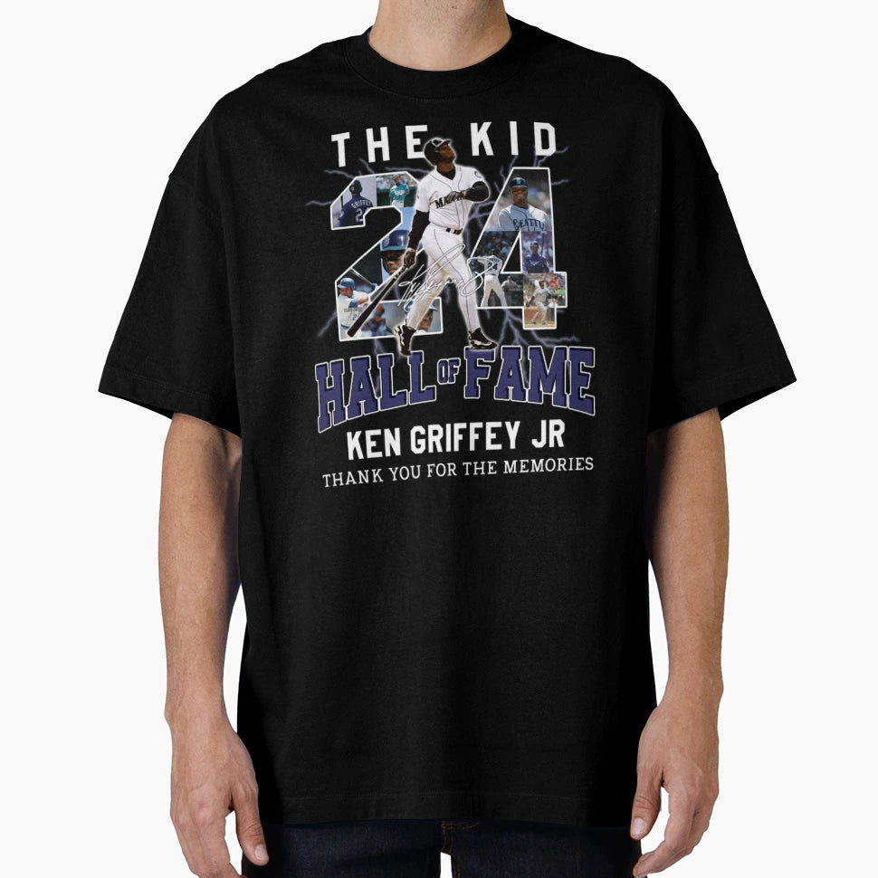 Ken Grifey Jr 24 T-Shirt - Fun Novelty Design Men Women - T-Shirt, Sweatshirt, Hoodie