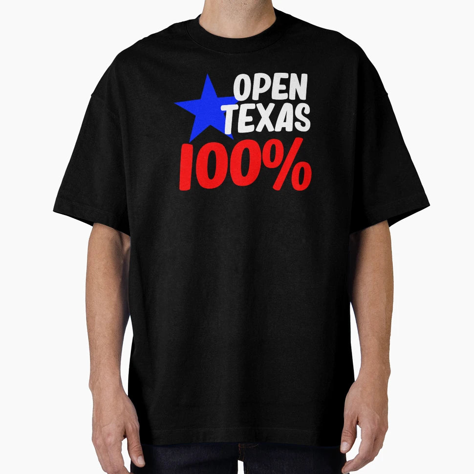Open Texas 100 T-Shirt - Minimalist Print Men Women - T-Shirt, Sweatshirt, Hoodie