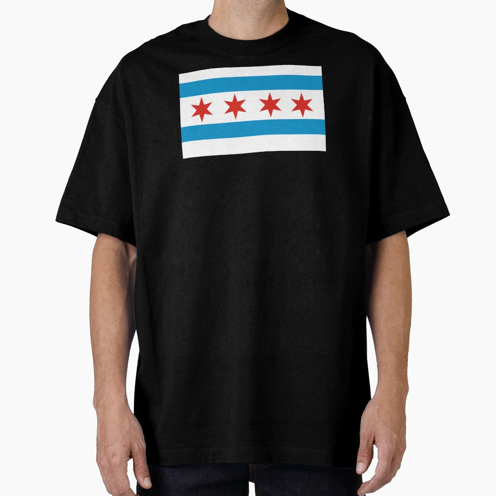 Chicago Flag T-Shirt - Streetwear Style Unisex - T-Shirt, Sweatshirt, Hoodie
