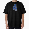 Blue Number 4 Lucky Sports Jersey Four T-Shirt - Unique Graphic for Adults - T-Shirt, Sweatshirt, Hoodie